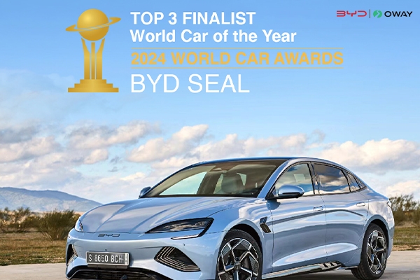 BYD lọt vào Top 3 của Giải thưởng Xe hơi Thế giới 2024